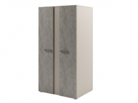 D-72 Бетон Чефалу/Кашемир Стеллаж двусторонний с планкой широкий