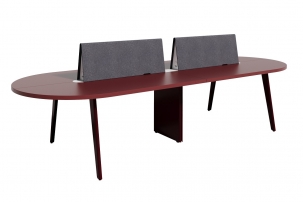 HM183891.W Бенч на 4 рабочих места с перегородками из фетра