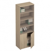 Формула ФР 379 Вяз светлый Шкаф для документов со стеклом
