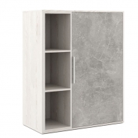 B-TONE BTN36151031 Сосна Бетон светлый Шкаф средний с вертикальной нишей