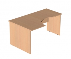 Р.СКУ-16 (левый) Крафт белый Стол компьютерный угловой