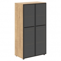 LOFTIS LMC 80.2 Дуб Бофорд Шкаф со стеклянными дверьми