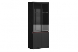 DRV402.ANT Шкаф со стеклом и подсветкой*