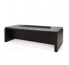 LAGO 105 104 FE/SC BLACK Дуб Ферро Черный Стол письменный закругленный