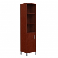 В431.2 R Бургунди Стеллаж с дверью ДСП