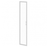 YALTA LT-S1R Л white Дверь стекло в раме Lacobel
