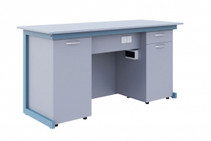для кабинета физики Голубой/Серый Стол демонстрационный для кабинета физики