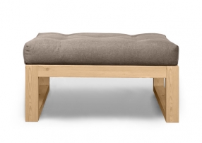 Demoku СТ бежевый-натуральный Пуфик