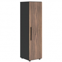 VELION VENEER VRMCS 40.1 R Американский орех Яшма черная Шкаф-колонка с глухой средней дверью (правый)