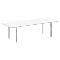 ONIX DIRECT LUX M-O.MP-PRG-25 Белый бриллиант Стол переговорный на П-образном м/к
