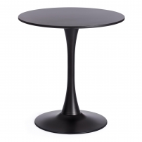 TULIP 70 (mod. 46) металл / МДФ, 70 x 70 x 75 см, Black (черный) Стол