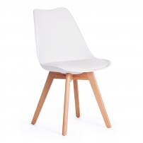TULIP (mod. 73) дерево/пластик/ПУ, 48.5*52.5*83cм, белый Стул