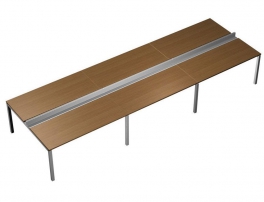 Profiquadro КВ 0135-3 Орех ногаро/белый премиум Profiquadro КВ 0135-3 Орех ногаро/белый премиум Рабочая станция с Prosystem