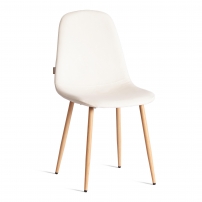BREEZE (mod. JSC-58) Велюр/металл , 44 х 53 х 86 см, Light beige (светло-бежевый) HLR1 / натуральный Стул