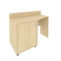 LIGHT С-СТУ-120 Л Акация Лорка Стол (узкий) с тумбой и бортиком (левый)