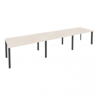 ONIX O.MP-PRG-3.3 Денвер Светлый/Антрацит Стол переговорный (3 столешницы)