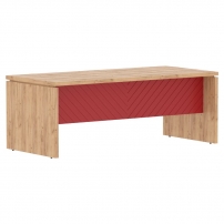 Torr LUX TLST 209 Дуб Бофорд Красный Стол руководителя