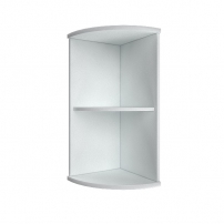 Riva А.УС-3 Белый Стеллаж низкий угловой