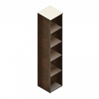 Р.П-1 венге/дуб молочный Шкаф для документов узкий