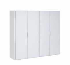 GALA LIB4/980 WHITE GLASS Белый Каркас шкаф высокий, 4 двери