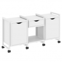 LOFT VR.L-TN-7.K Металл белый Белый Бриллиант LOFT VR.L-TN-7.K Металл белый Белый Бриллиант Тумба на колесных опорах наборная. Вариант №7