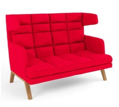 Даллас 2.2 Красный Даллас 2.2 Красный Диван двухместный с высокой спинкой