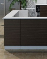 Reception Steel 15101L Дуб темный Ресепшен угловой левый