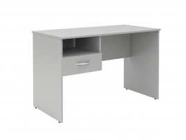 (S-1200) L с левой подвесной тумбой Серый Стол письменный