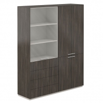 Atlas NZ-0301+NZ-0302.BT.BT Бренсон Трюфель Шкаф высокий двойной