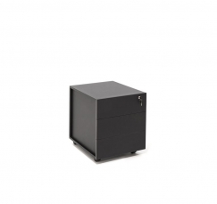 UNIO 103 101 black Черная Тумба подкатная