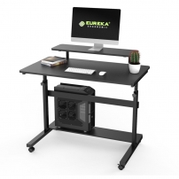 Eureka ERK-SW-41B Черный Геймерский стол с регулировкой высоты