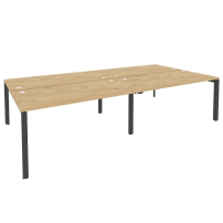 ONIX O.MP-D.RS-4.4.8 Тиквуд Светлый/Антрацит Рабочая станция на П-образном м/к