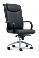 Эгейн D100 Черное Кресло с высокой спинкой на крестовине