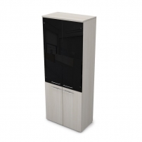 GLOSS LINE 9НШ.005.22 Ivory Шкаф высокий со стеклом