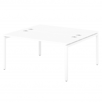 Sentida S-49 Белый Стол-тандем на металлокаркасе