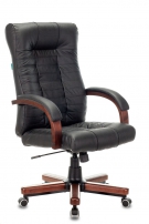 Бюрократ KB-10WALNUT/B/LEATH Кресло руководителя