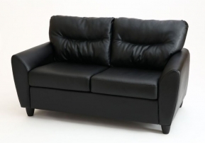Наполи Премиум Д2 экокожа Черный Диван двухместный