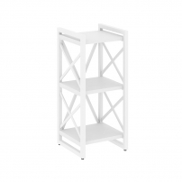 LOFT VR.L-MST.O-3.4 Металл белый Белый Бриллиант LOFT VR.L-MST.O-3.4 Металл белый Белый Бриллиант Стеллаж на регулируемых опорах - 3 полки
