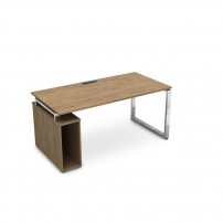 GLOSS LINE НССБ-О.985 Teakwood Стол с тумбой под системный блок