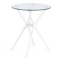 PARNAVAZ (mod. 29) пластик/стекло, 60 x 60 x 70,5 см, White (белый) 11954 Стол