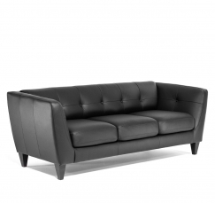 Volta 3Д Черный Диван трехместный