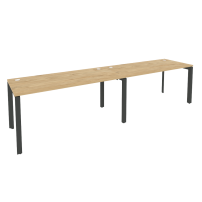 ONIX O.MP-RS-2.4.7 Тиквуд Светлый/Антрацит Рабочая станция на П-образном м/к
