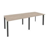 ONIX O.MP-PRG-2.2 Дуб Аттик/Антрацит Стол переговорный (2 столешницы)