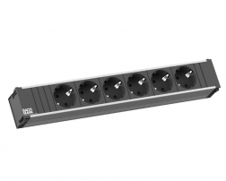 CONI LARGE 333.1614 Черный Розеточный блок 6