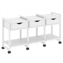 LOFT VR.L-TN-4.K Металл белый Белый Бриллиант LOFT VR.L-TN-4.K Металл белый Белый Бриллиант Тумба на колесных опорах наборная. Вариант №4