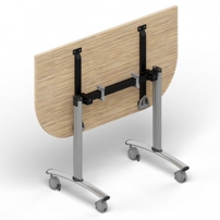 Connect 165х60х72.5см Акация аури Стол складной полукруглый