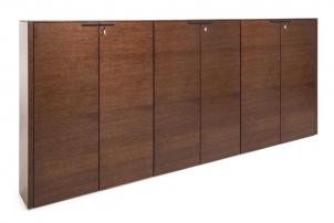 RAIL SET_Bookcase*3_RT Дуб Табак Шкаф для бумаг тройной