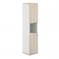 AG.219.WH.AR.AR.WH.L AG.219.WH.AR.AR.WH.L Шкаф 5 ур. 400х400х1833 с нишей