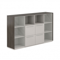 Atlas NZ-0326.BT.GS Бренсон Трюфель Серый камень Шкаф средний с ящиками