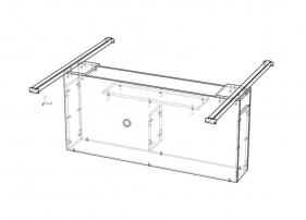 Atlas NZ-811.GS.GR* Серый камень Тумба к переговорному столу (арт. 104)